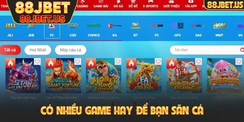 Có nhiều game hay để bạn săn cá