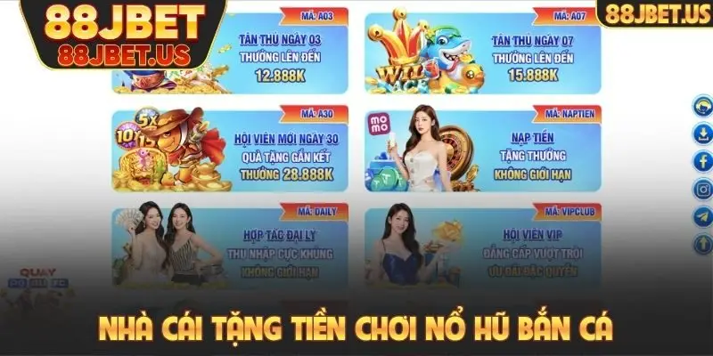 Nhà cái tặng tiền chơi nổ hũ bắn cá