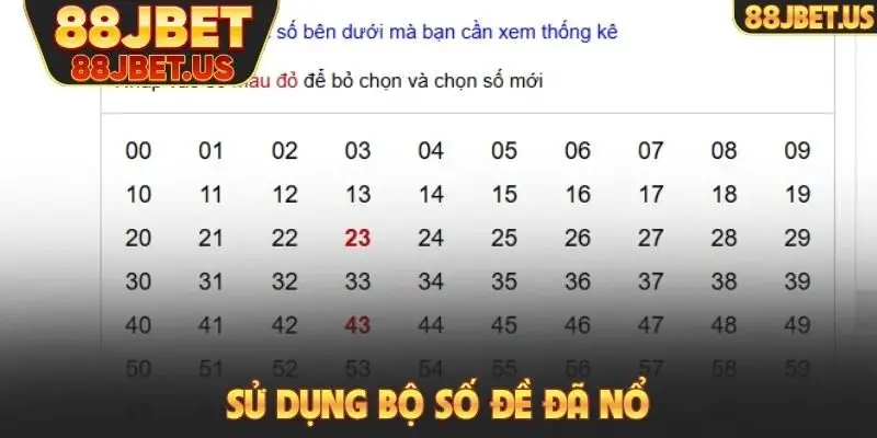 Sử dụng bộ số đề đã nổ