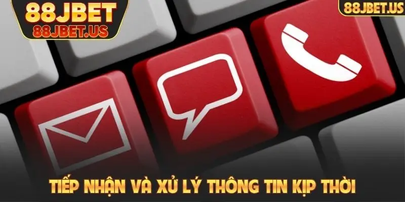 Tiếp nhận và xử lý thông tin kịp thời