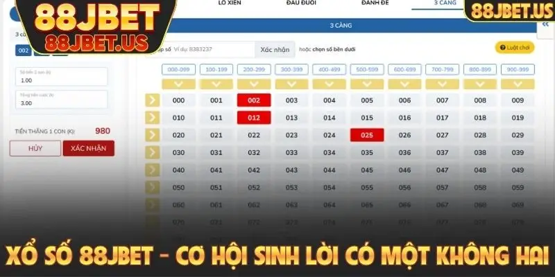 Xổ số 88JBET - Cơ hội sinh lời có một không hai